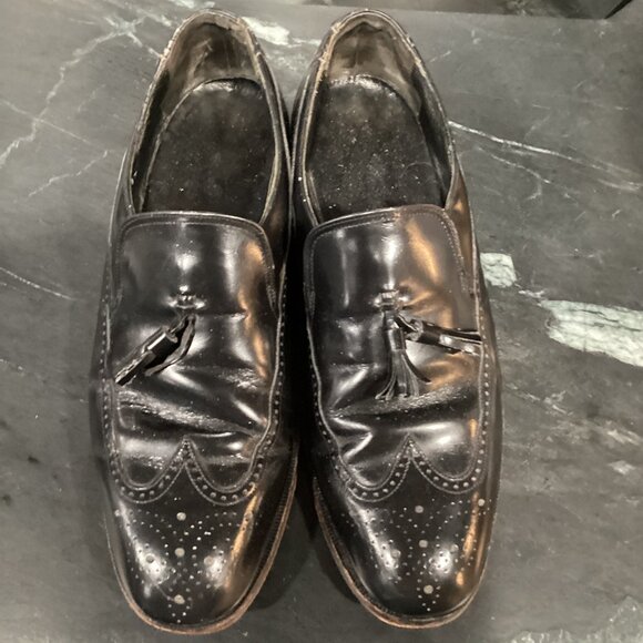 Florsheim Black Leather Tassel Loafter Dress Shoes - Men\'s 9D main image 5
